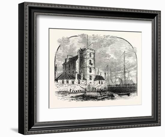 Edinburgh: Signal Tower Leith Harbour 1829-null-Framed Giclee Print