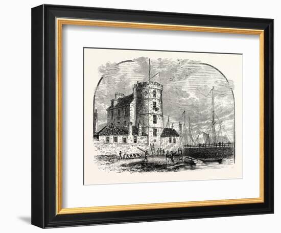Edinburgh: Signal Tower Leith Harbour 1829-null-Framed Giclee Print