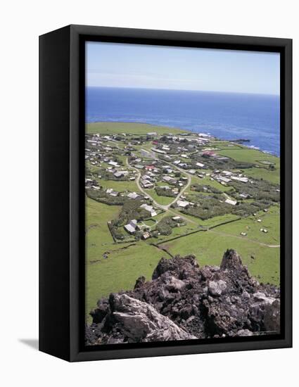 Edinburgh, Taken from 1961 Volcanic Eruption Centre, Tristan Da Cunha, Atlantic Ocean, Mid Atlantic-Geoff Renner-Framed Premier Image Canvas