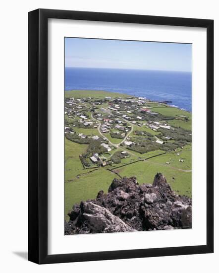 Edinburgh, Taken from 1961 Volcanic Eruption Centre, Tristan Da Cunha, Atlantic Ocean, Mid Atlantic-Geoff Renner-Framed Photographic Print