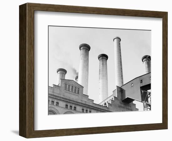 Edison Power Plant on East River-null-Framed Photographic Print