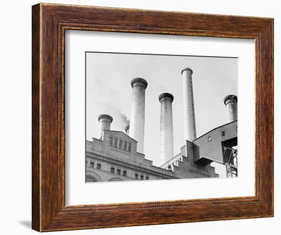 Edison Power Plant on East River-null-Framed Photographic Print