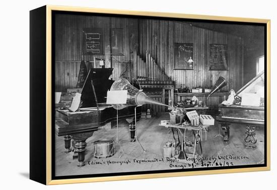 Edison's Experimental Department-null-Framed Premier Image Canvas