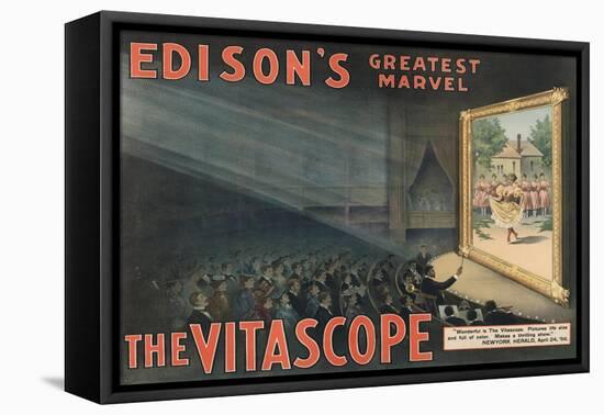 Edison's Greatest Marvel--The Vitascope-Raff & Gammon-Framed Stretched Canvas