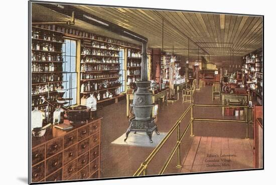 Edison's Laboratory, Dearborn, Michigan-null-Mounted Art Print