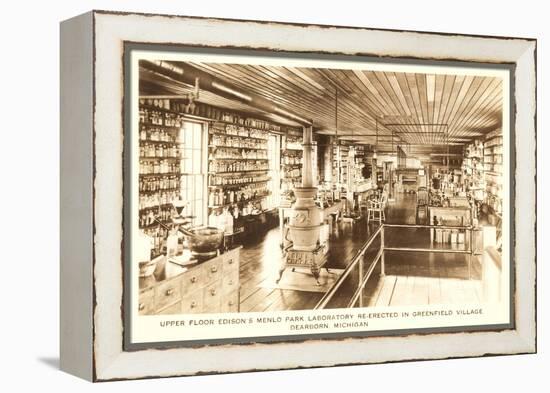 Edison's Laboratory, Greenfield Village, Dearborn, Michigan-null-Framed Stretched Canvas