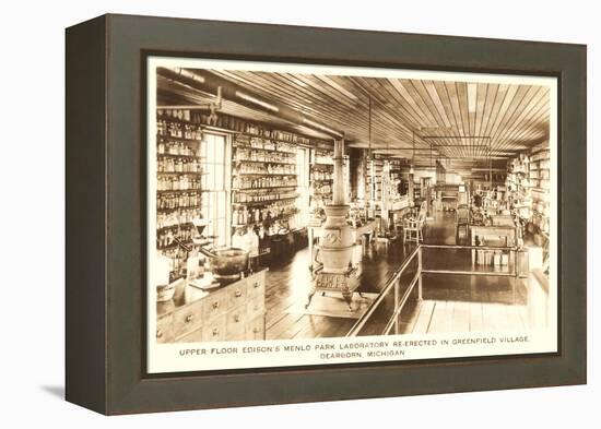 Edison's Laboratory, Greenfield Village, Dearborn, Michigan-null-Framed Stretched Canvas