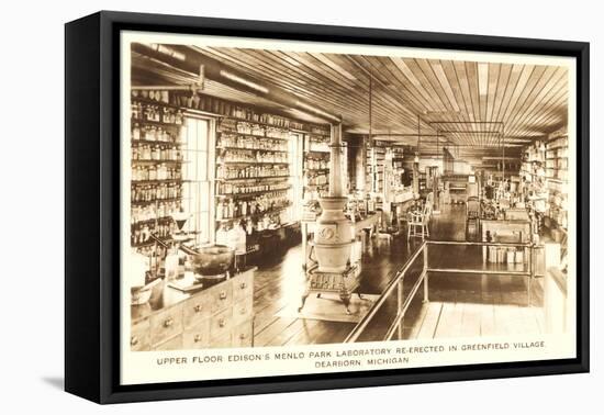 Edison's Laboratory, Greenfield Village, Dearborn, Michigan-null-Framed Stretched Canvas