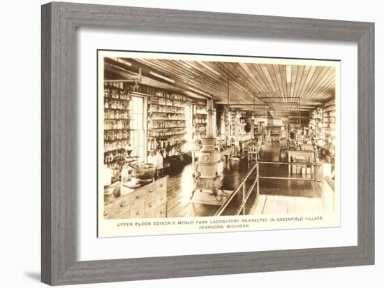 Edison's Laboratory, Greenfield Village, Dearborn, Michigan-null-Framed Art Print