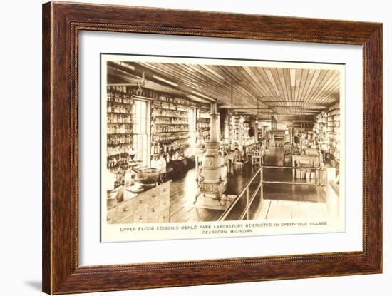 Edison's Laboratory, Greenfield Village, Dearborn, Michigan-null-Framed Art Print