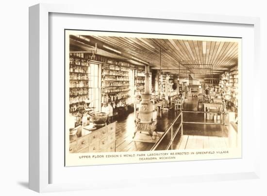 Edison's Laboratory, Greenfield Village, Dearborn, Michigan-null-Framed Art Print