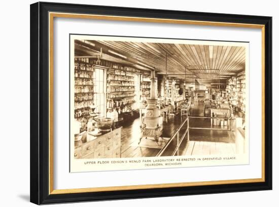 Edison's Laboratory, Greenfield Village, Dearborn, Michigan-null-Framed Art Print