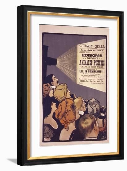 Edison's Life-Size Animated Pictures, England, 1901-Albert Morrow-Framed Giclee Print
