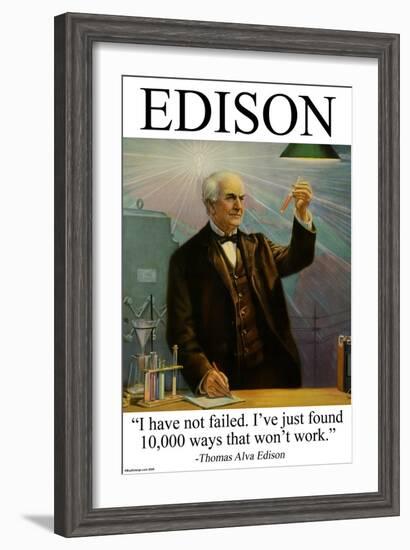 Edison-null-Framed Art Print