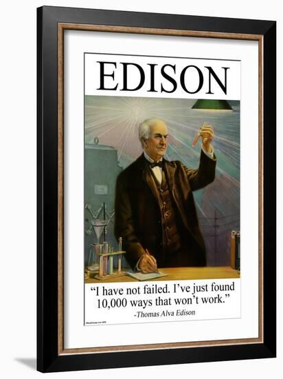 Edison-null-Framed Art Print