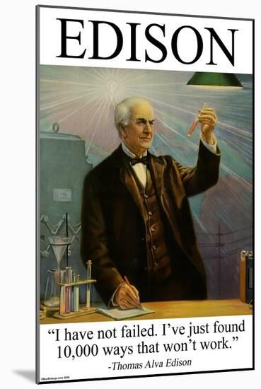 Edison-null-Mounted Art Print