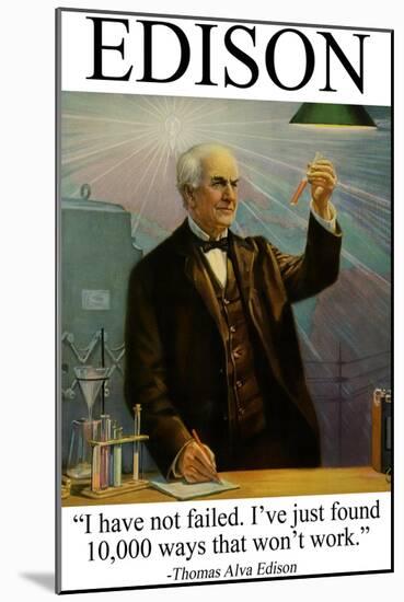 Edison-null-Mounted Art Print