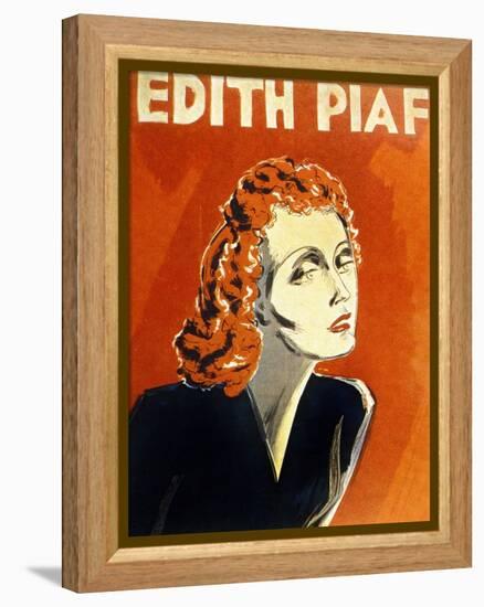 Edith Piaf (1915-1963) French Singer, C. 1930-null-Framed Stretched Canvas