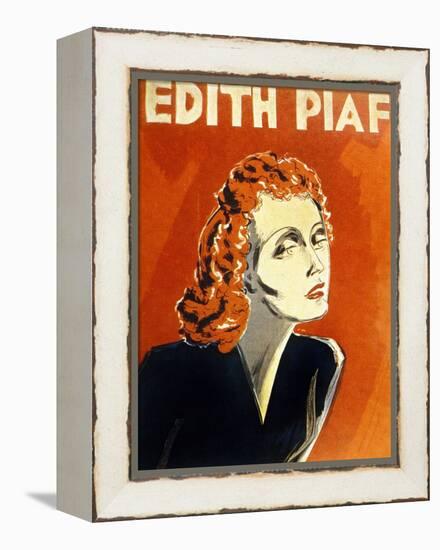 Edith Piaf (1915-1963) French Singer, C. 1930-null-Framed Stretched Canvas