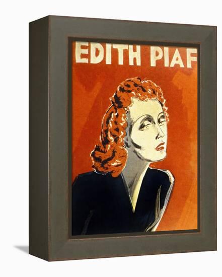 Edith Piaf (1915-1963) French Singer, C. 1930-null-Framed Stretched Canvas