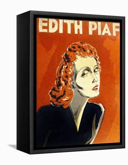 Edith Piaf (1915-1963) French Singer, C. 1930-null-Framed Stretched Canvas