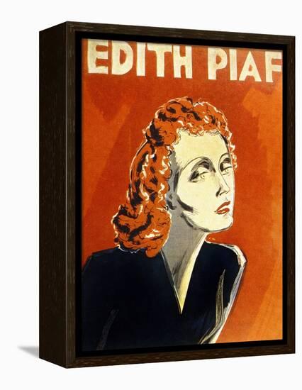 Edith Piaf (1915-1963) French Singer, C. 1930-null-Framed Stretched Canvas