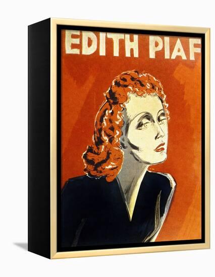 Edith Piaf (1915-1963) French Singer, C. 1930-null-Framed Stretched Canvas