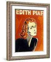 Edith Piaf (1915-1963) French Singer, C. 1930-null-Framed Photo