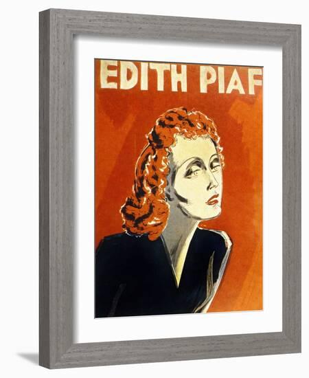 Edith Piaf (1915-1963) French Singer, C. 1930-null-Framed Photo