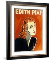 Edith Piaf (1915-1963) French Singer, C. 1930-null-Framed Photo