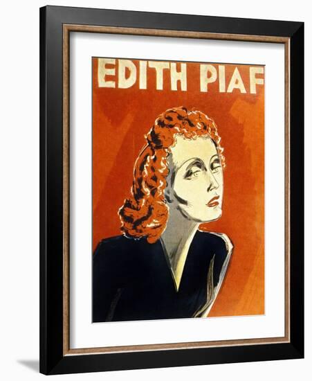 Edith Piaf (1915-1963) French Singer, C. 1930-null-Framed Photo