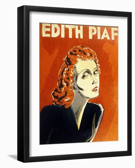 Edith Piaf (1915-1963) French Singer, C. 1930-null-Framed Photo