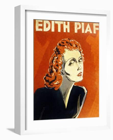 Edith Piaf (1915-1963) French Singer, C. 1930-null-Framed Photo