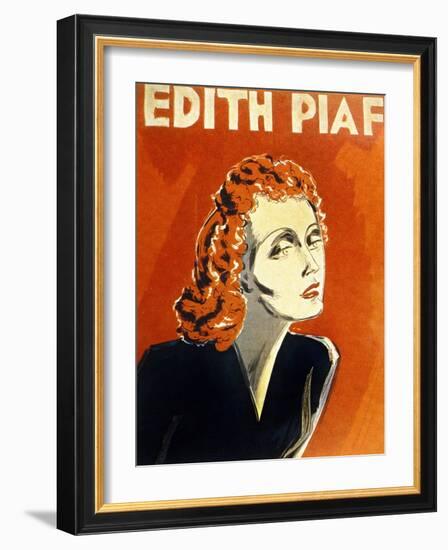 Edith Piaf (1915-1963) French Singer, C. 1930-null-Framed Photo