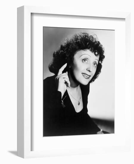 Edith Piaf, French Ballad Singer in Publicity Still from 1947-null-Framed Premium Giclee Print