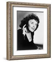 Edith Piaf, French Ballad Singer in Publicity Still from 1947-null-Framed Art Print