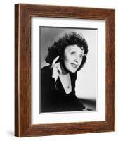 Edith Piaf, French Ballad Singer in Publicity Still from 1947-null-Framed Art Print