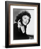 Edith Piaf, French Ballad Singer in Publicity Still from 1947-null-Framed Art Print