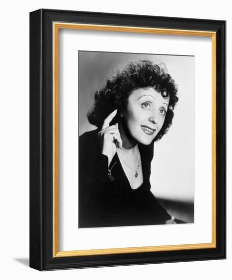 Edith Piaf, French Ballad Singer in Publicity Still from 1947-null-Framed Art Print