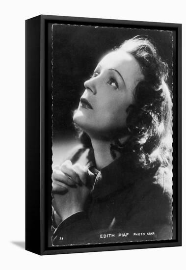 Edith Piaf French Singer-null-Framed Premier Image Canvas