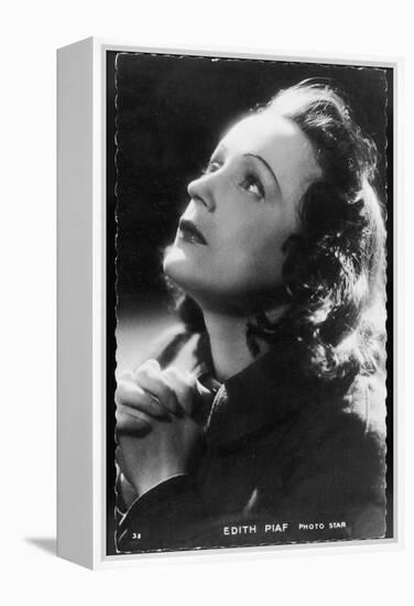 Edith Piaf French Singer-null-Framed Premier Image Canvas