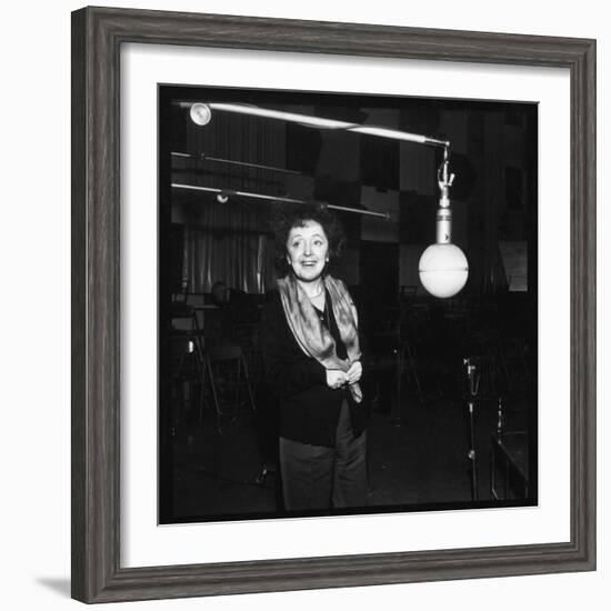 Edith Piaf Recording-DR-Framed Photographic Print