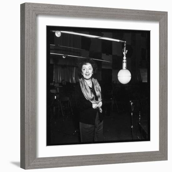 Edith Piaf Recording-DR-Framed Photographic Print