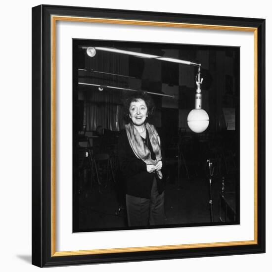 Edith Piaf Recording-DR-Framed Photographic Print