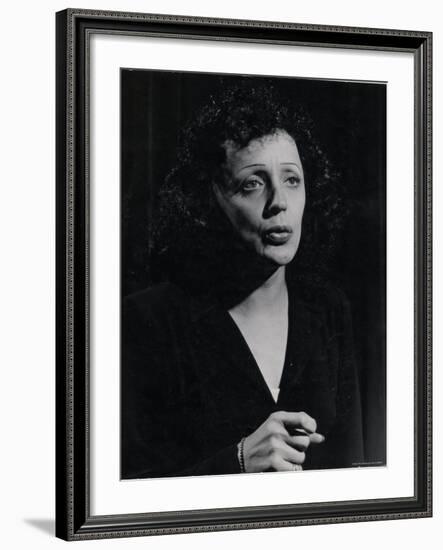 Edith Piaf-Gjon Mili-Framed Premium Photographic Print