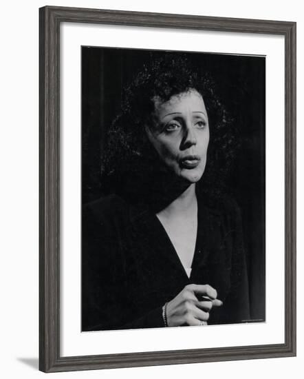 Edith Piaf-Gjon Mili-Framed Premium Photographic Print