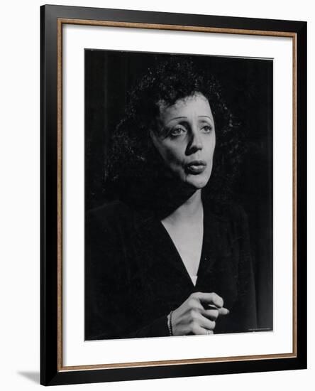 Edith Piaf-Gjon Mili-Framed Premium Photographic Print