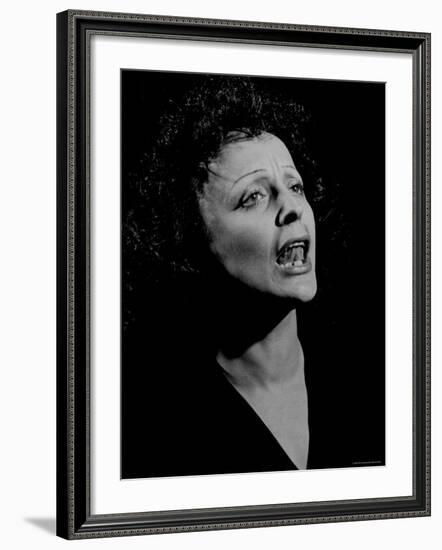 Edith Piaf-Gjon Mili-Framed Premium Photographic Print