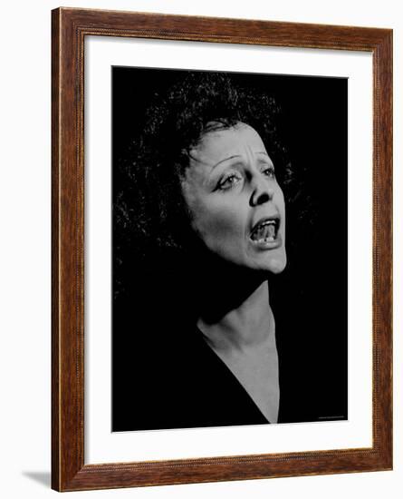 Edith Piaf-Gjon Mili-Framed Premium Photographic Print