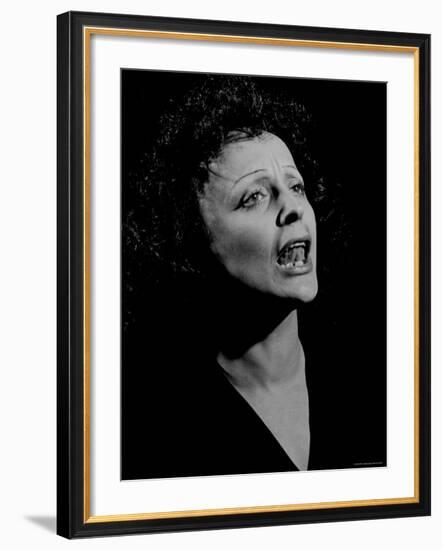 Edith Piaf-Gjon Mili-Framed Premium Photographic Print